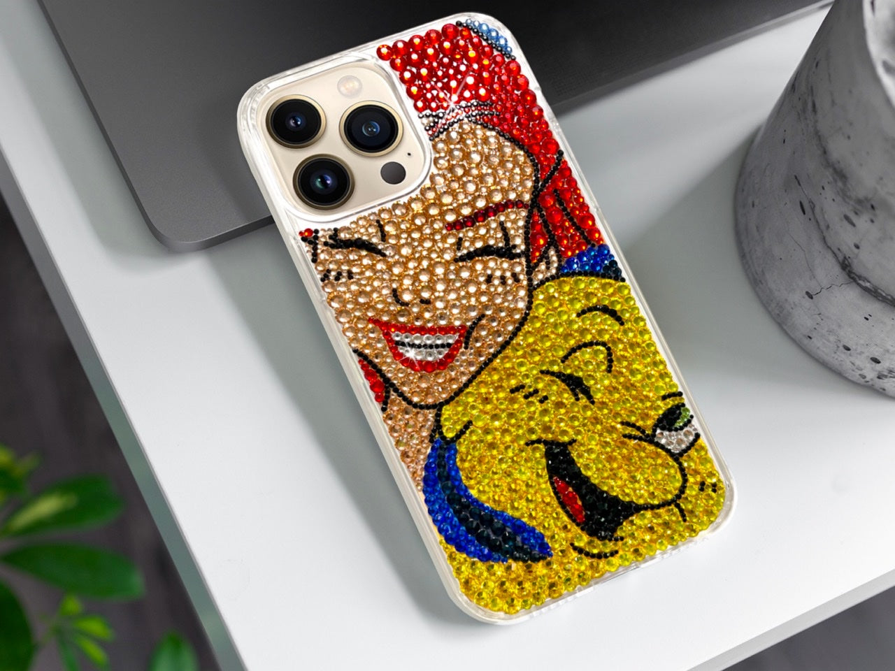 Ariel and Flounder Bling Phone Case