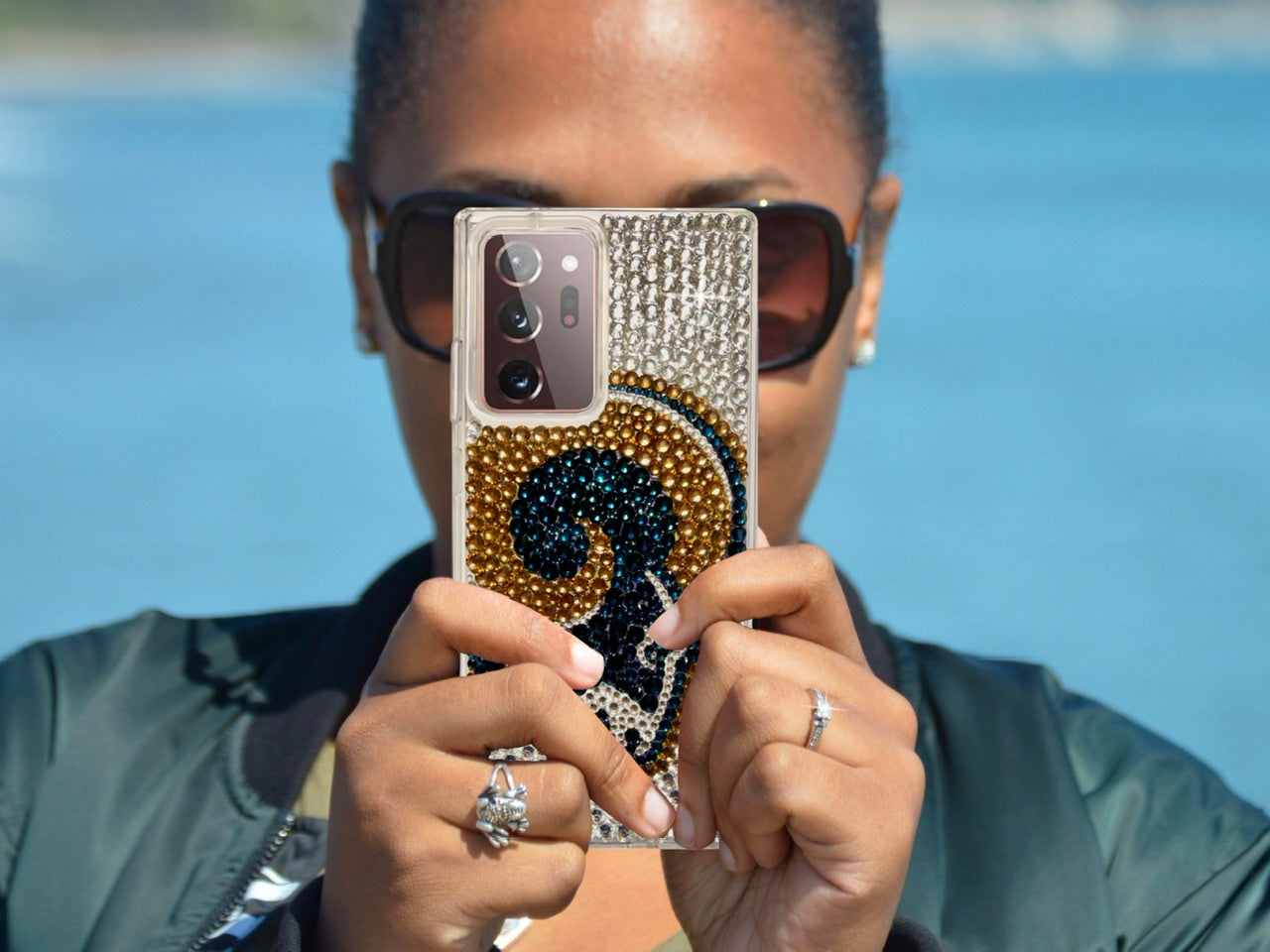 The LA Rams Bling Phone Case