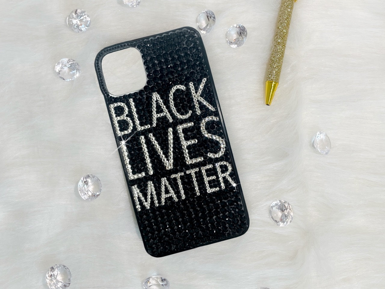 Black Lives Matter Bling Phone Case
