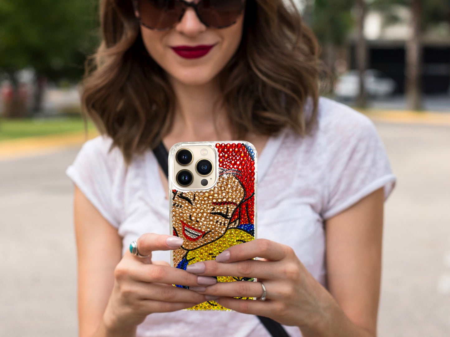 Ariel and Flounder Bling Phone Case