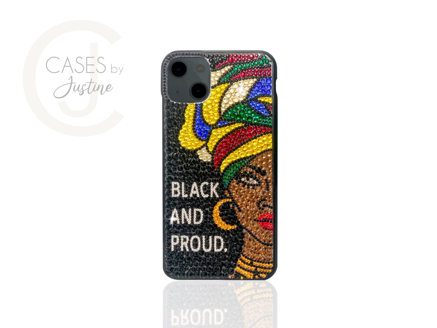 Black and Proud Bling Phone Case