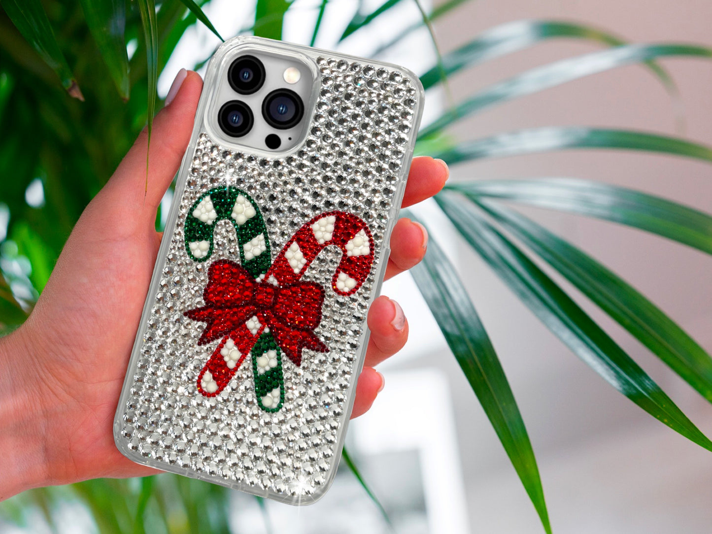 Candy Canes Bling Phone Case