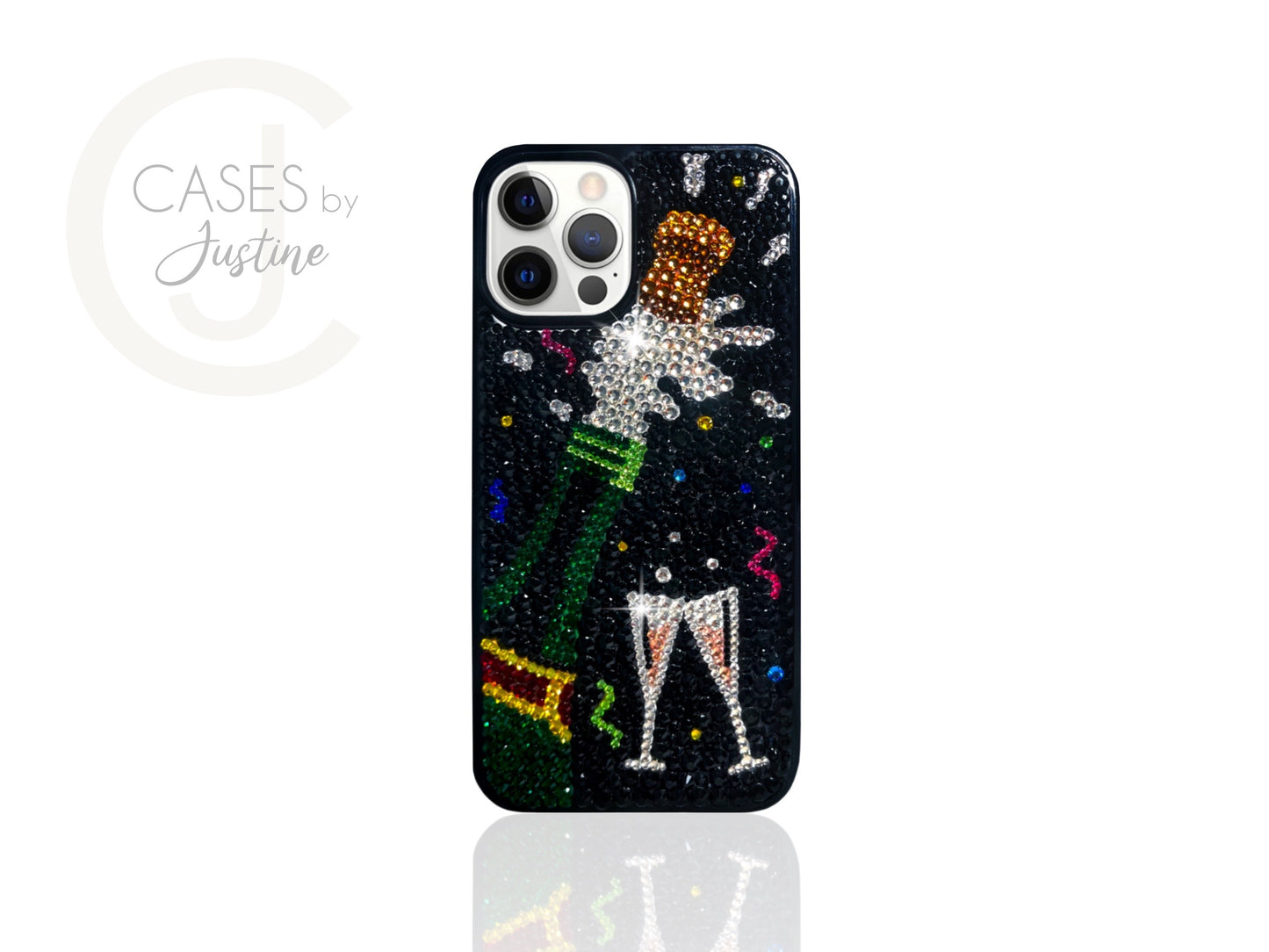Champagne Bottle Bling Phone Case
