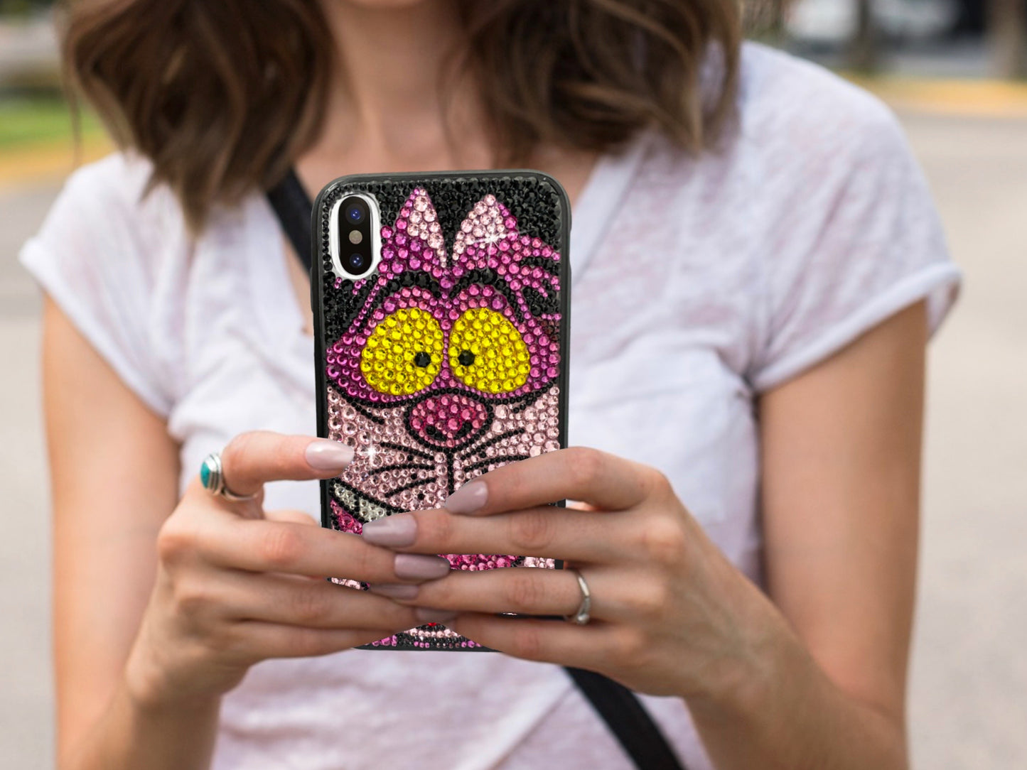 Cheshire the Cat Bling Phone Case