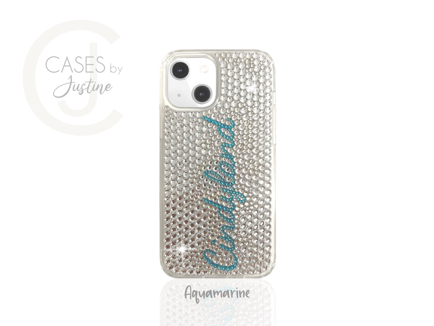Custom Name (Dancing Script Font) Bling Phone Case for Samsung Devices