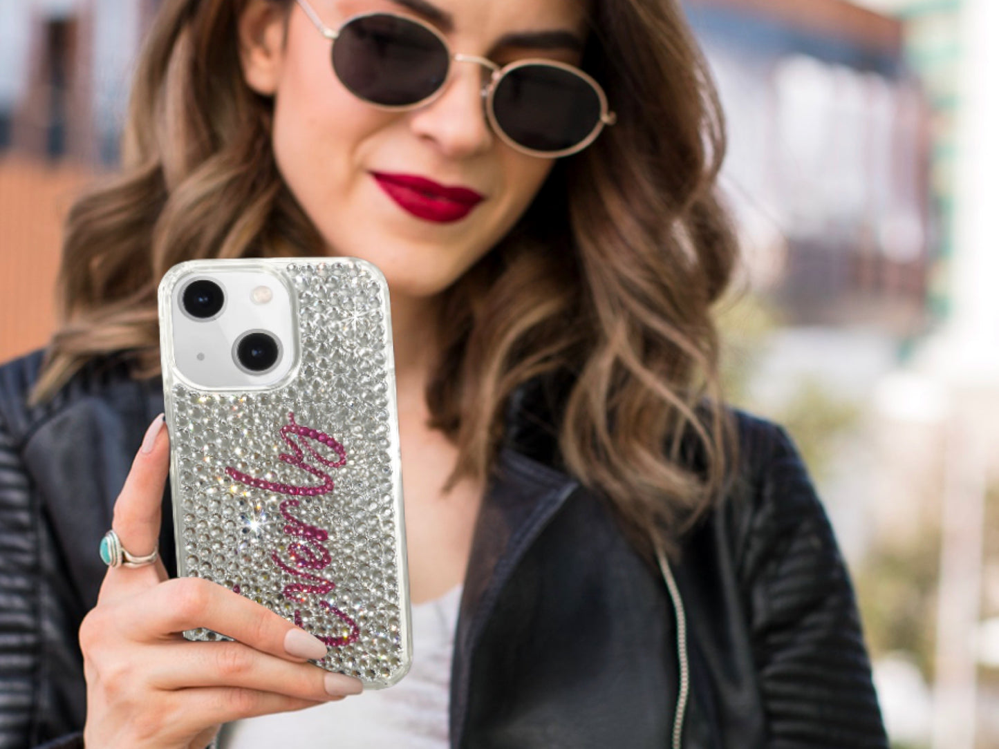 Custom Name (Loving You Font) Bling Phone Case for Samsung Devices