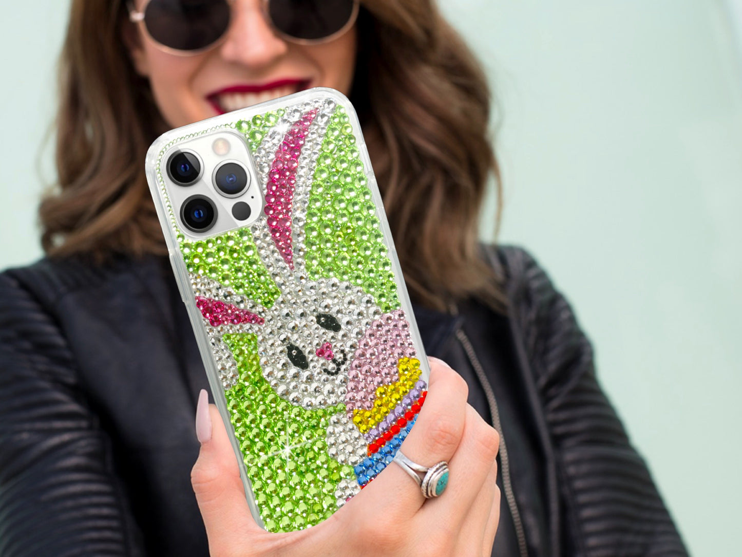 Easter Bunny Bling Phone Case