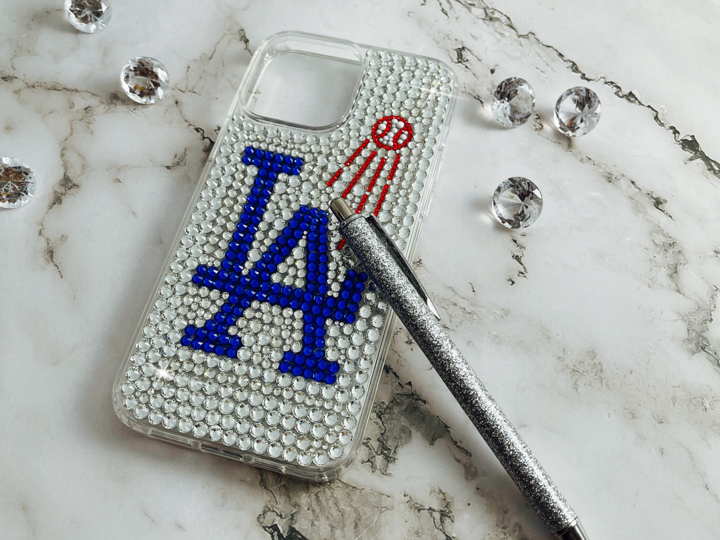 The LA Dodgers Bling Phone Case