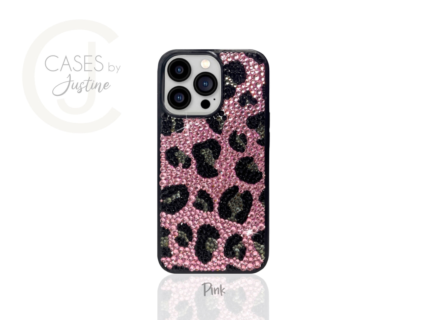 Leopard Print Bling Phone Case for Samsung Devices