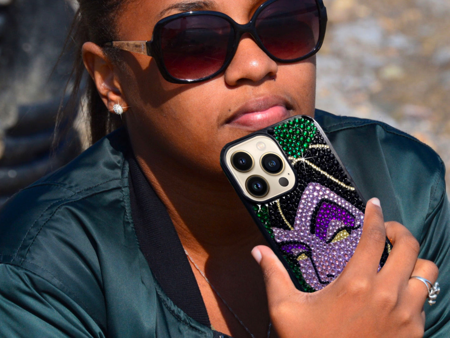 Maleficent Bling Phone Case