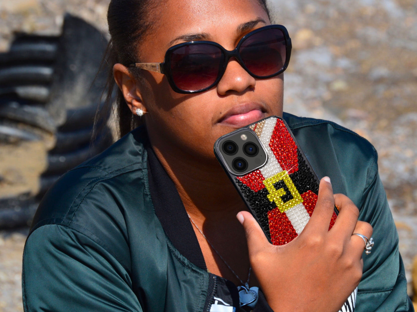 Mrs. Claus Bling Phone Case