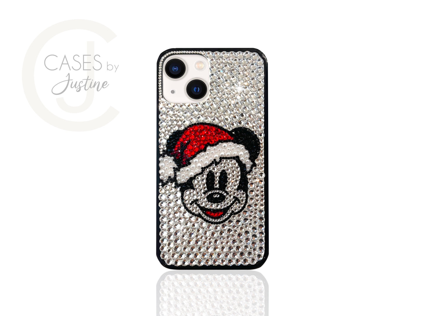 Santa Hat Mickey Bling Phone Case