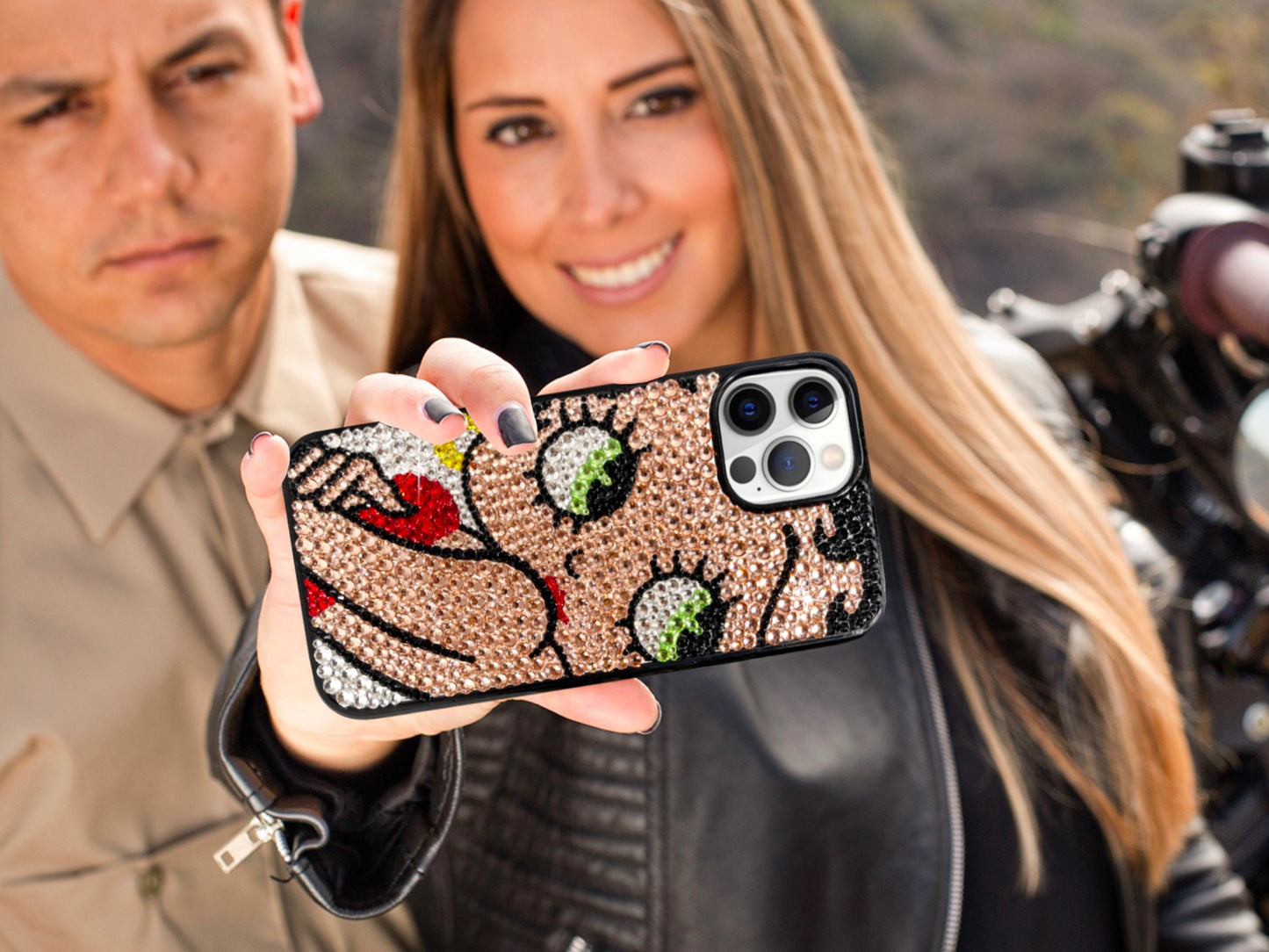 Shy Betty Boop Bling Phone Case