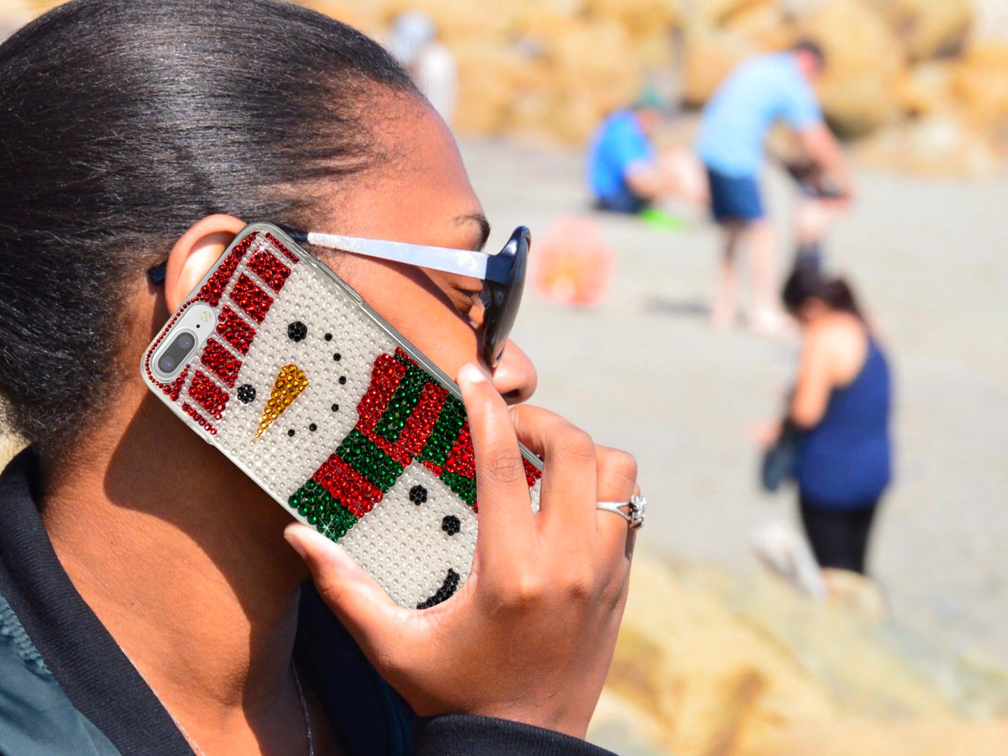 Snowman Bling Phone Case for Samsung Devices