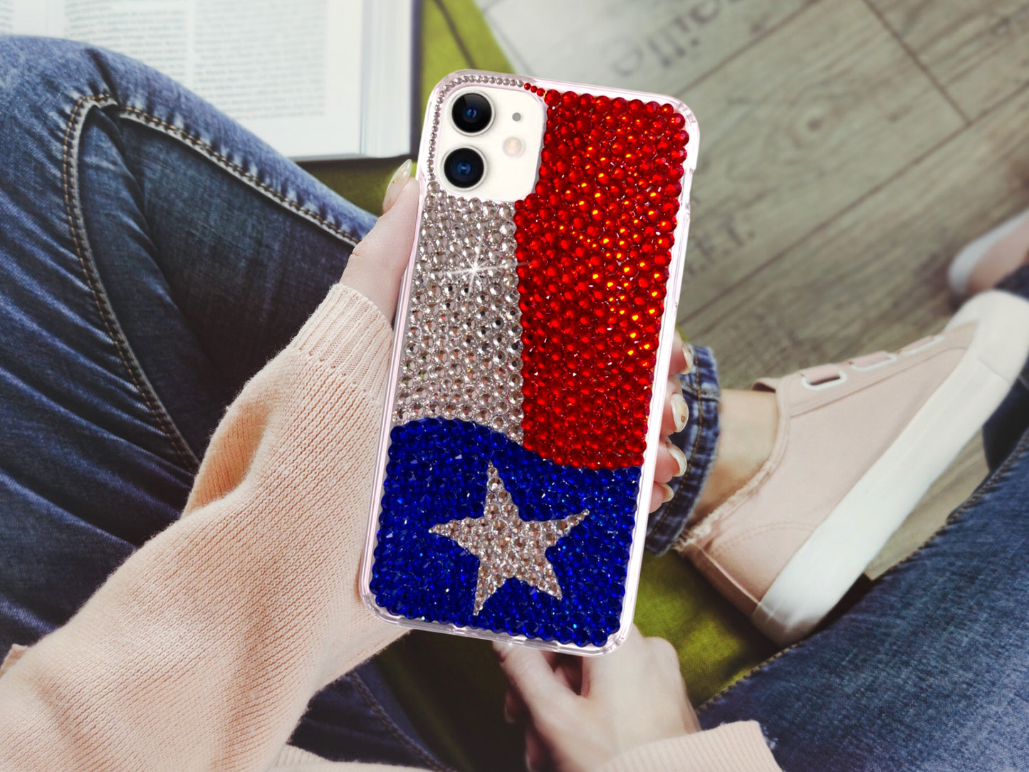 Texas Flag Bling Phone Case