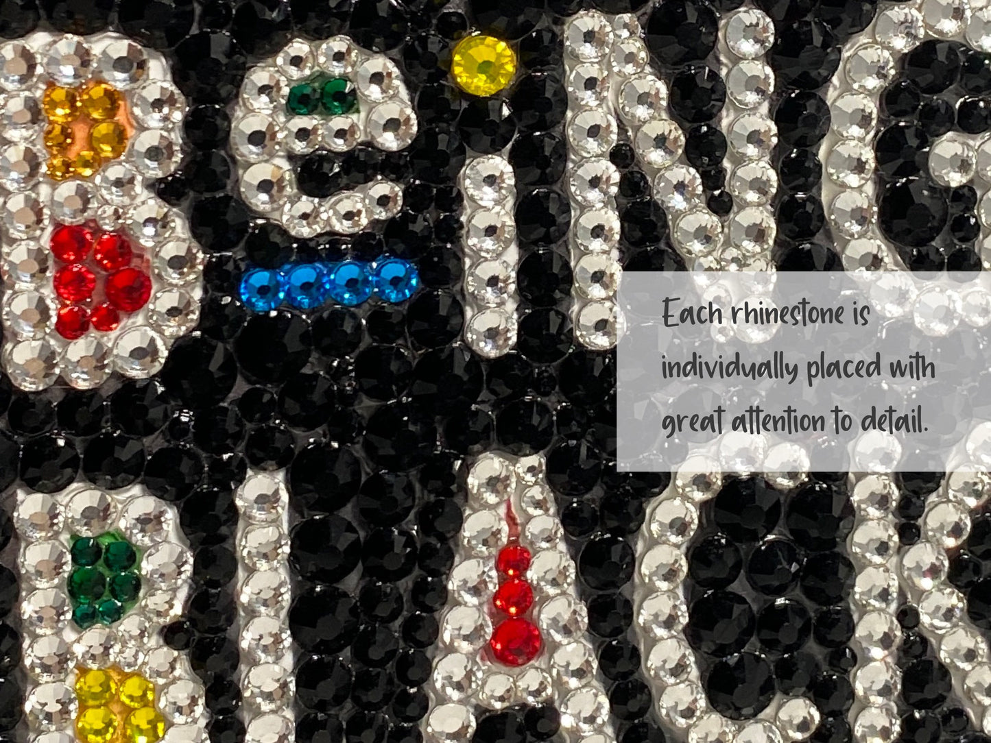 Martin Themed I Love Being Black Bling Phone Case