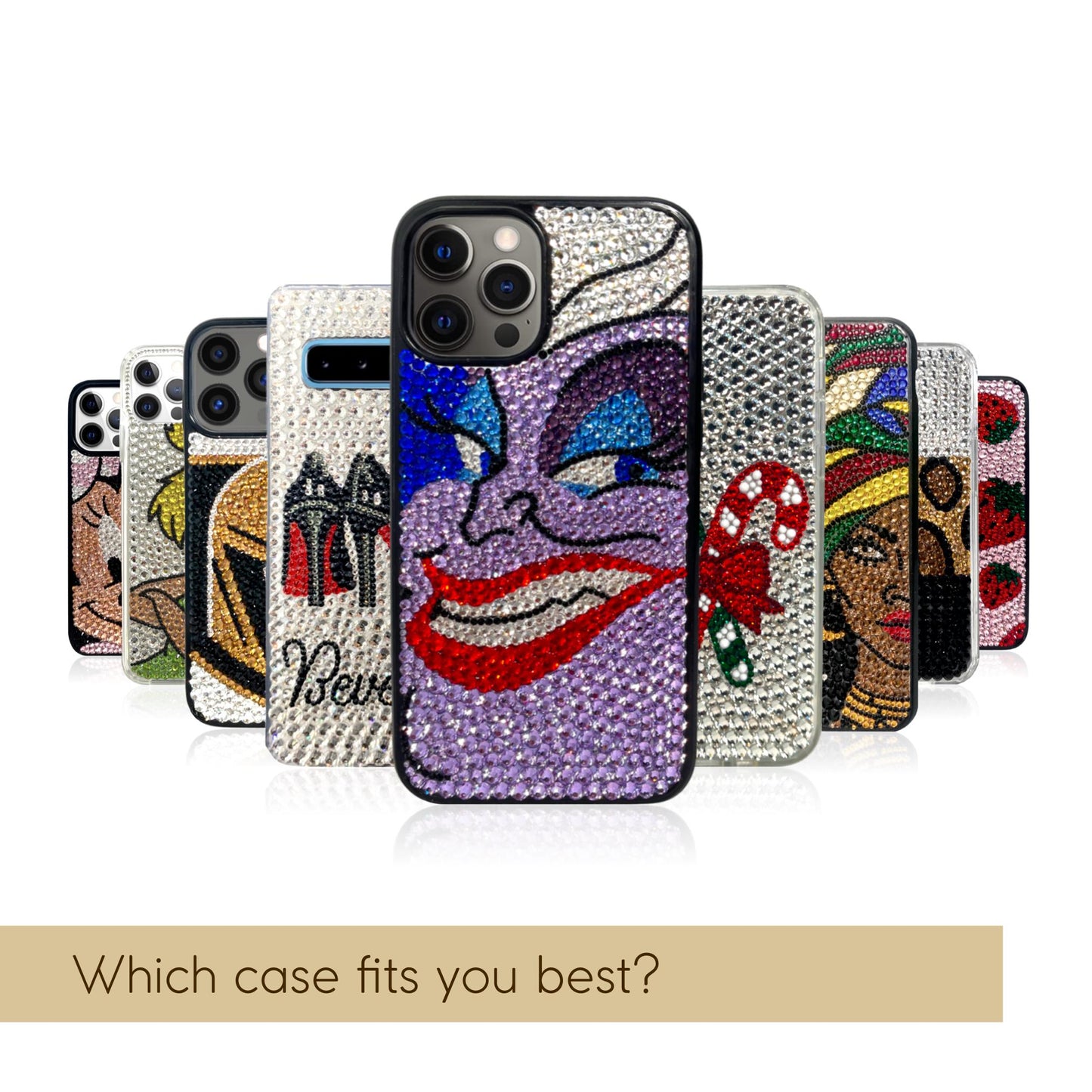 Aladdin and Jasmine Rhinestone Phone Case — Custom Aladdin Design for iPhone & Samsung
