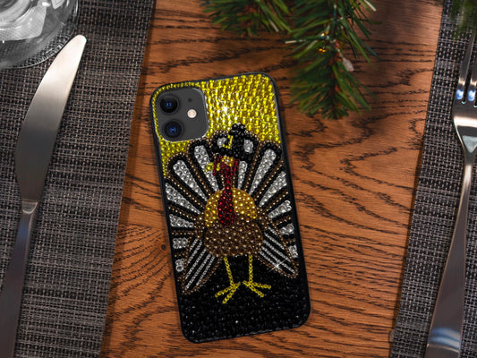 Thanksgiving Turkey Bling Phone Case