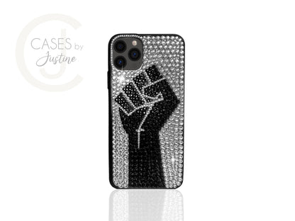 Black Fist Bling Phone Case