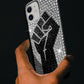 Black Fist Bling Phone Case