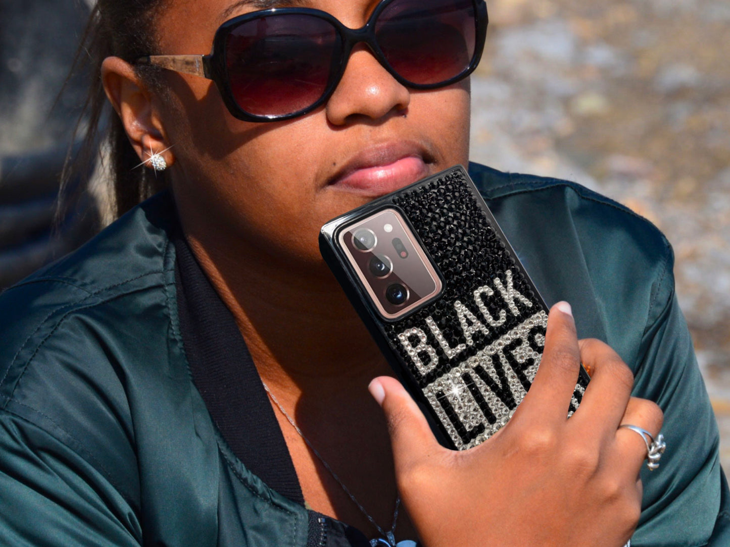 Black Lives Matter Bling Phone Case
