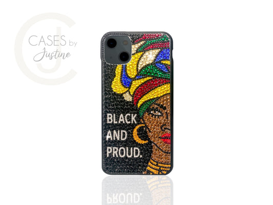 Black and Proud Bling Phone Case