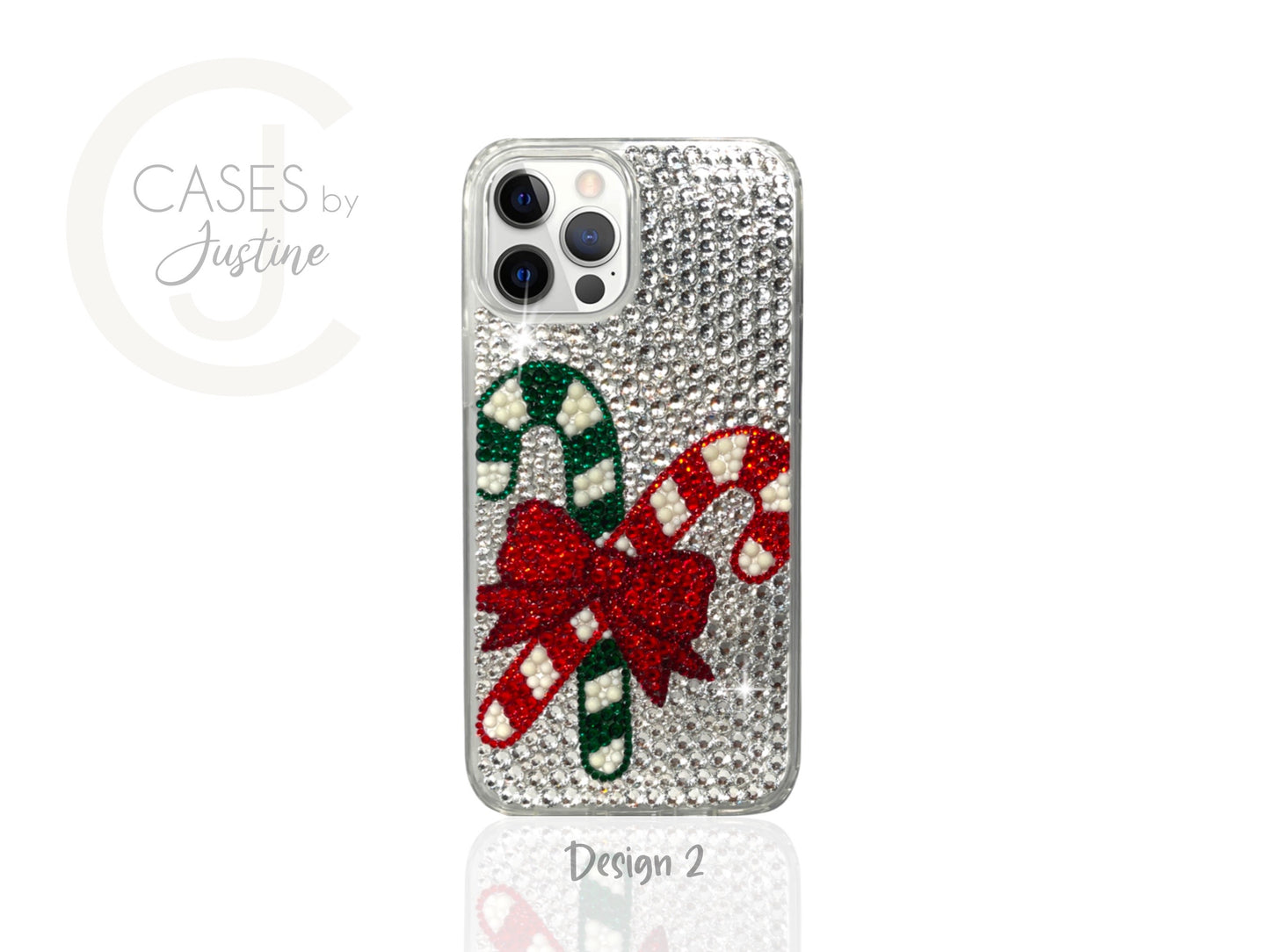 Candy Canes Bling Phone Case