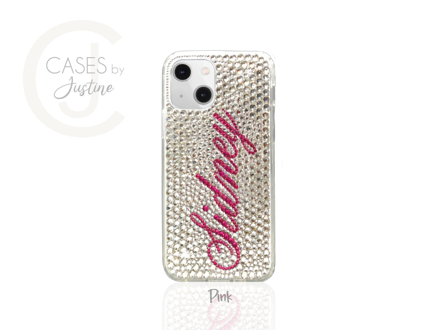 Custom Name (Aerolite Script Font) Bling Phone Case for Samsung Devices