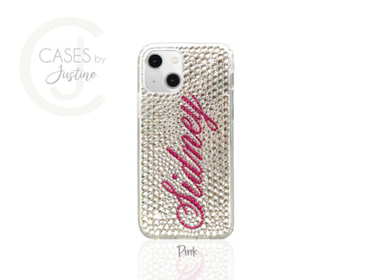 Custom Name (Aerolite Script Font) Bling Phone Case for Samsung Devices
