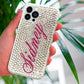 Custom Name (Aerolite Script Font) Bling Phone Case for Samsung Devices