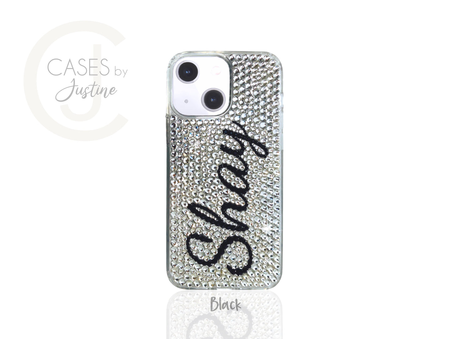 Custom Name (Dancing Script Font) Bling Phone Case for Samsung Devices