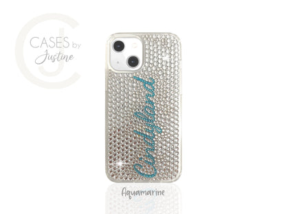Custom Name (Dancing Script Font) Bling Phone Case for Samsung Devices