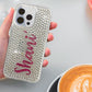 Custom Name (Strawberry Blossom Font) Bling Phone Case for Samsung Devices
