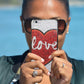 Heart with Love Bling Phone Case