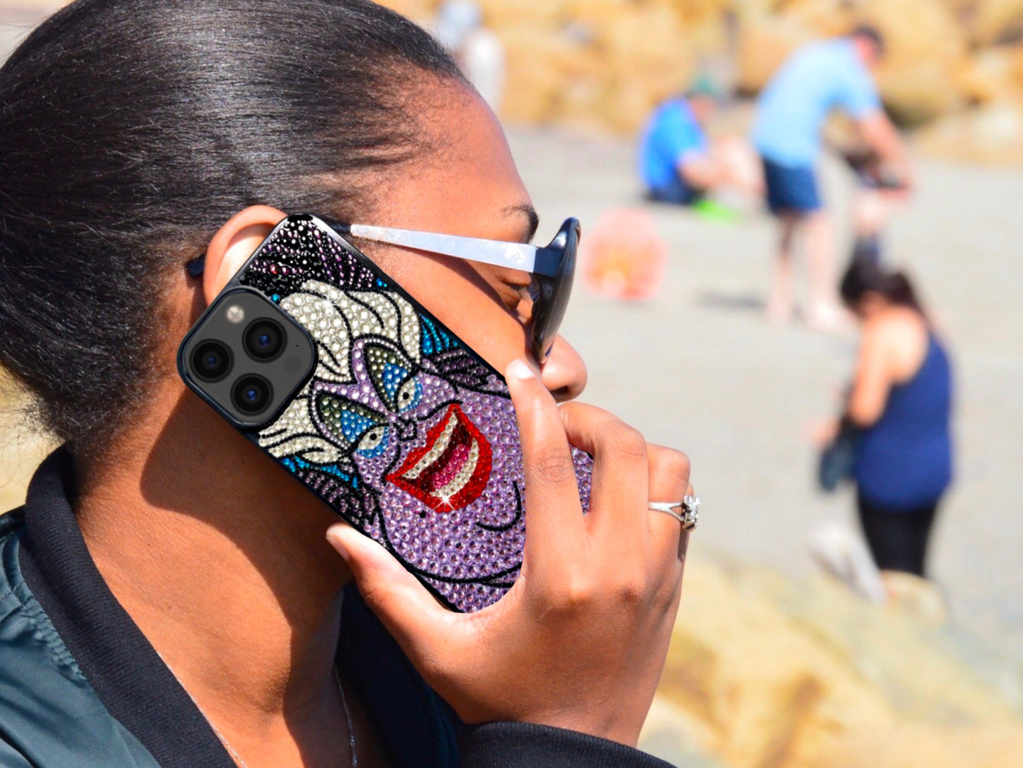 Laughing Ursula Bling Phone Case