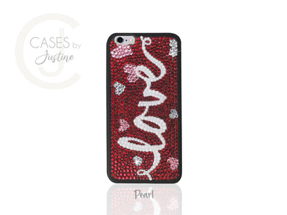 Love (Sideways) Bling Phone Case
