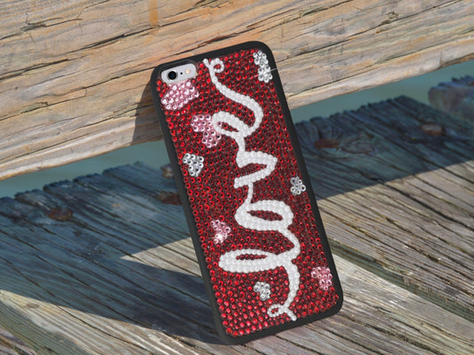 Love (Sideways) Bling Phone Case