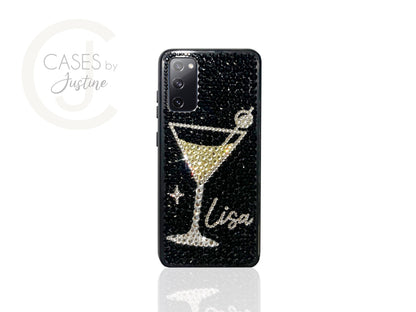 Martini Glass Bling Phone Case