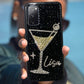 Martini Glass Bling Phone Case