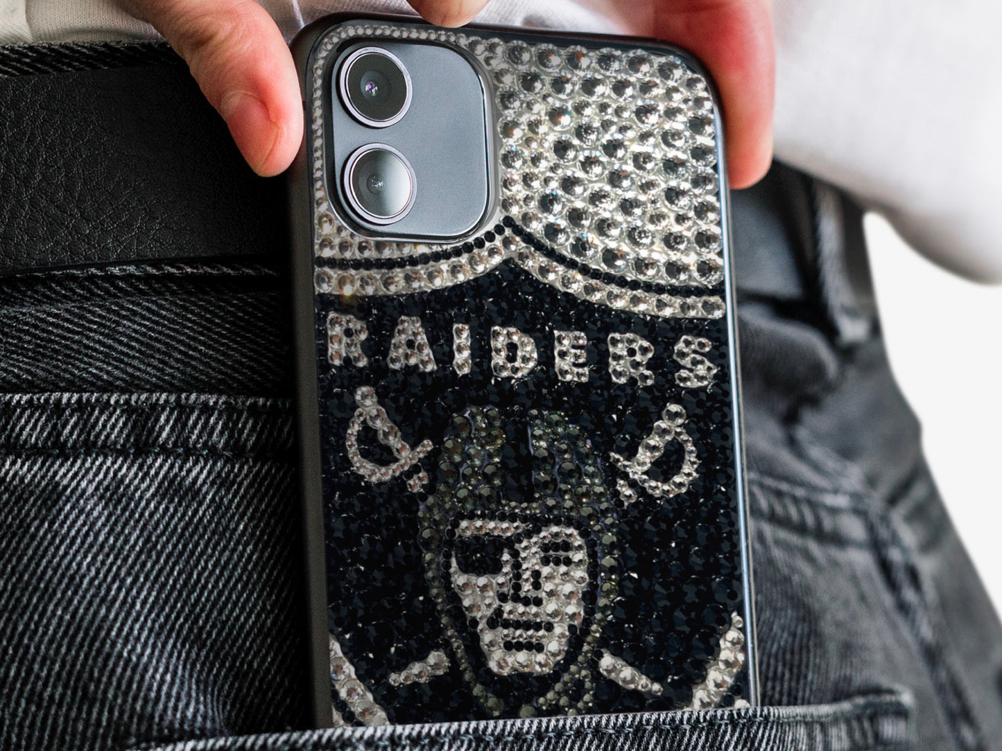 Raiders Logo Bling Phone Case