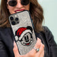Santa Hat Mickey Bling Phone Case