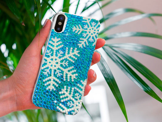 Snowflakes Bling Phone Case for Samsung Devices