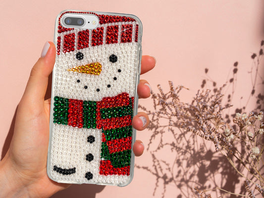 Snowman Bling Phone Case for Samsung Devices