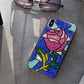 Stained Glass Rose Bling Phone Case
