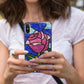 Stained Glass Rose Bling Phone Case