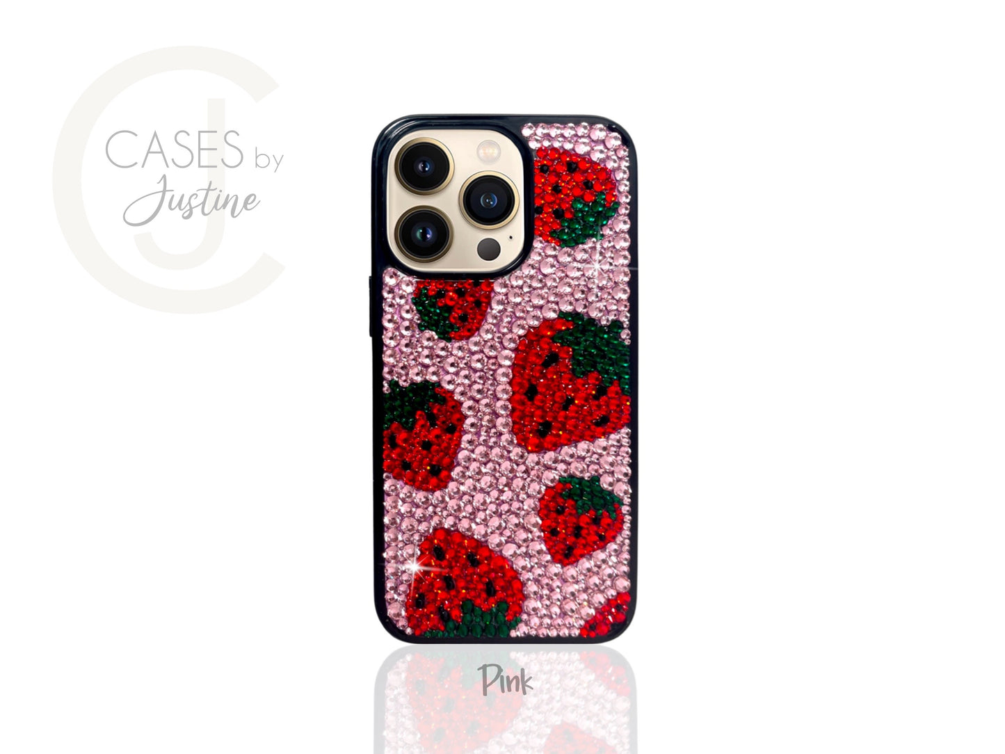 Strawberries Bling Phone Case