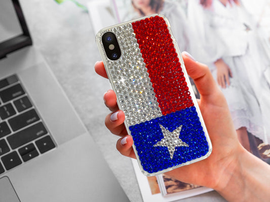 Texas Flag Bling Phone Case