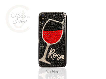 Wine Glass Bling Phone Case