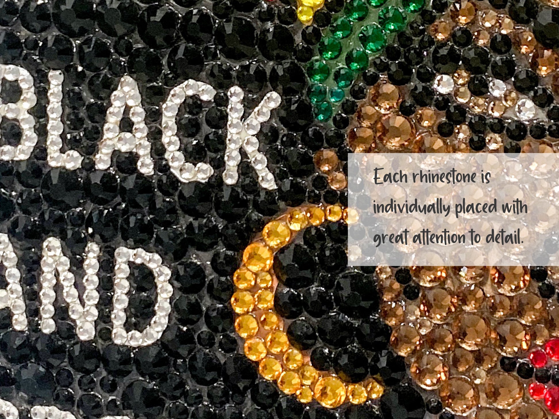 Black and Proud Bling Phone Case